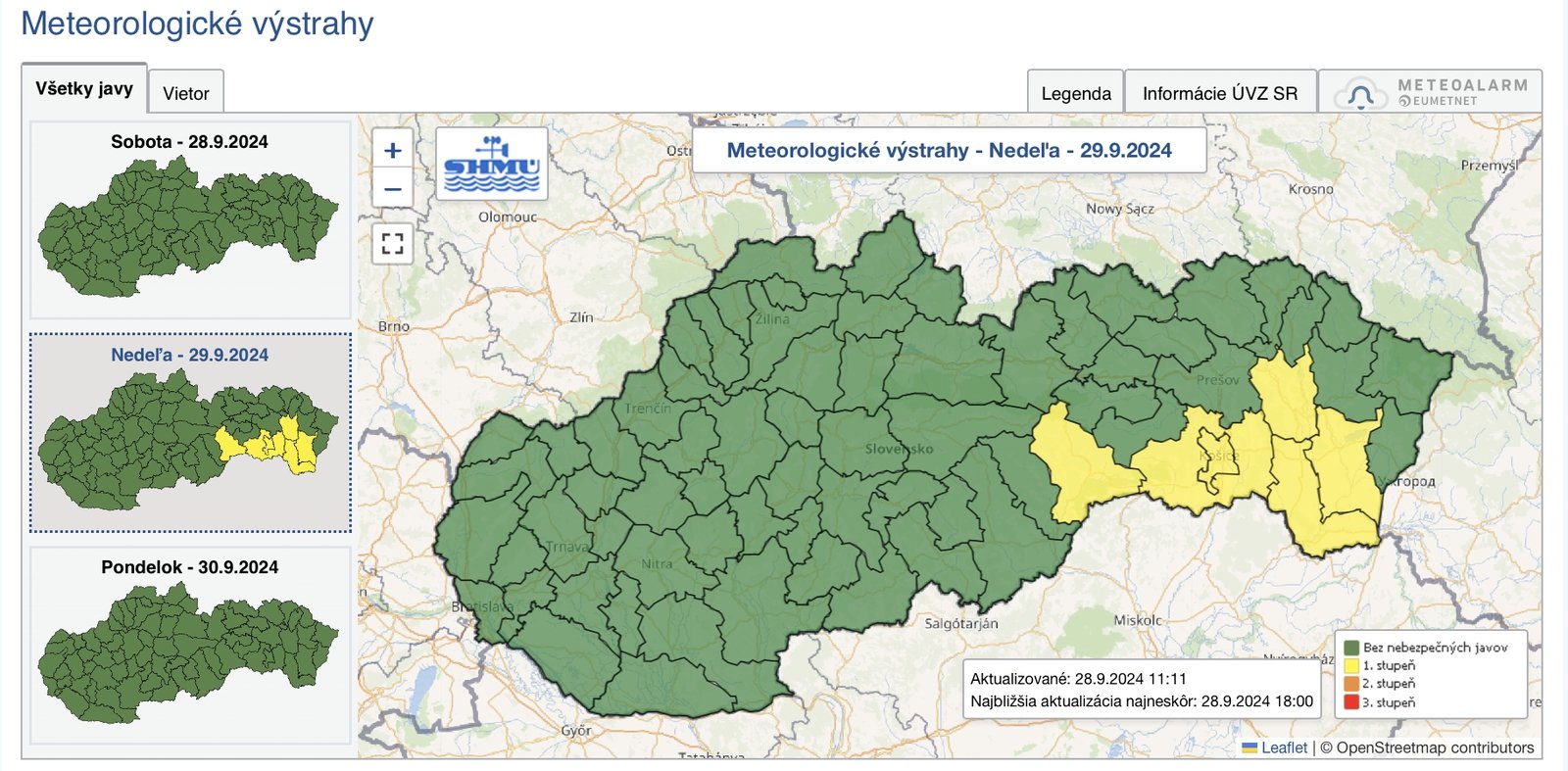 Na Slovensko sa valí