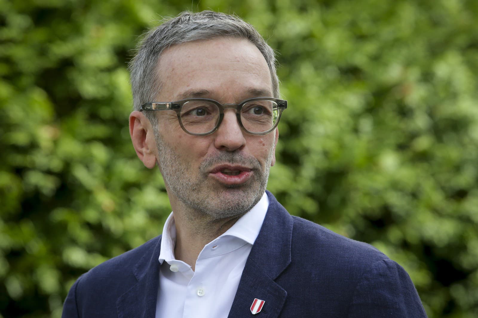 Na snímke líder krajne pravicovej Slobodnej strany Rakúska (FPÖ) Herbert Kickl