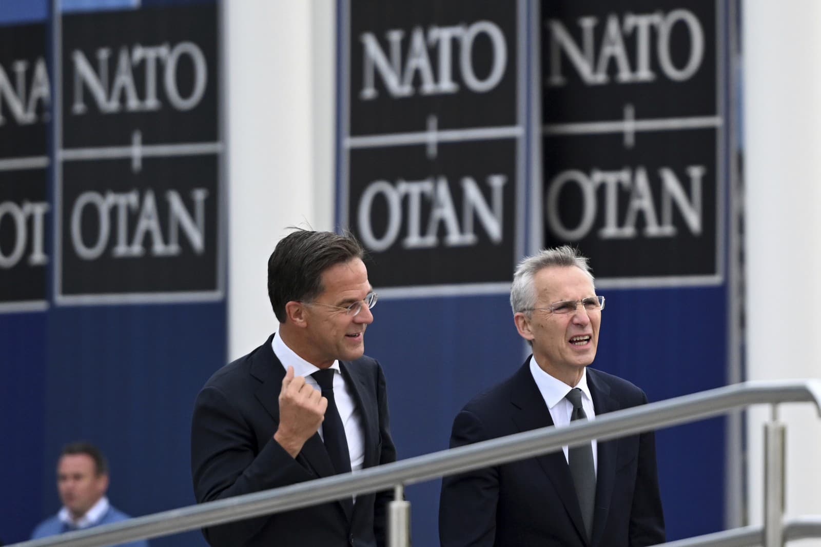 Mark Rutte a Jens Stoltenberg