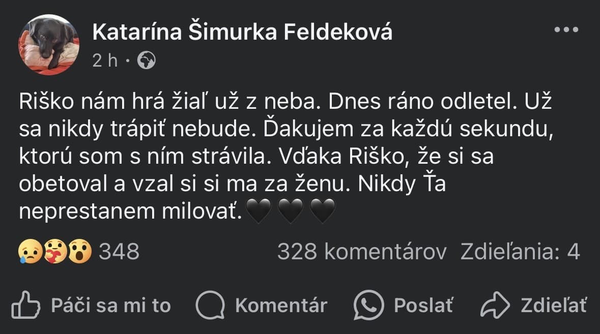 Obrovská rana pre dcéru