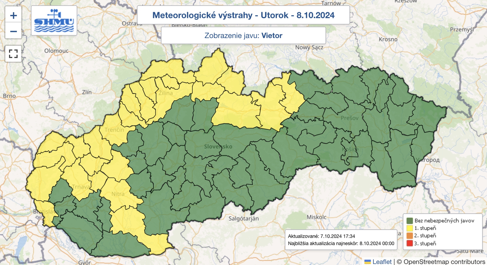 Meteorológovia varujú: Silný vietor