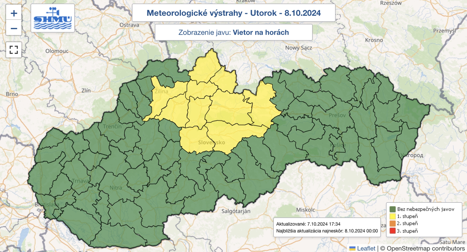 Meteorológovia varujú: Silný vietor