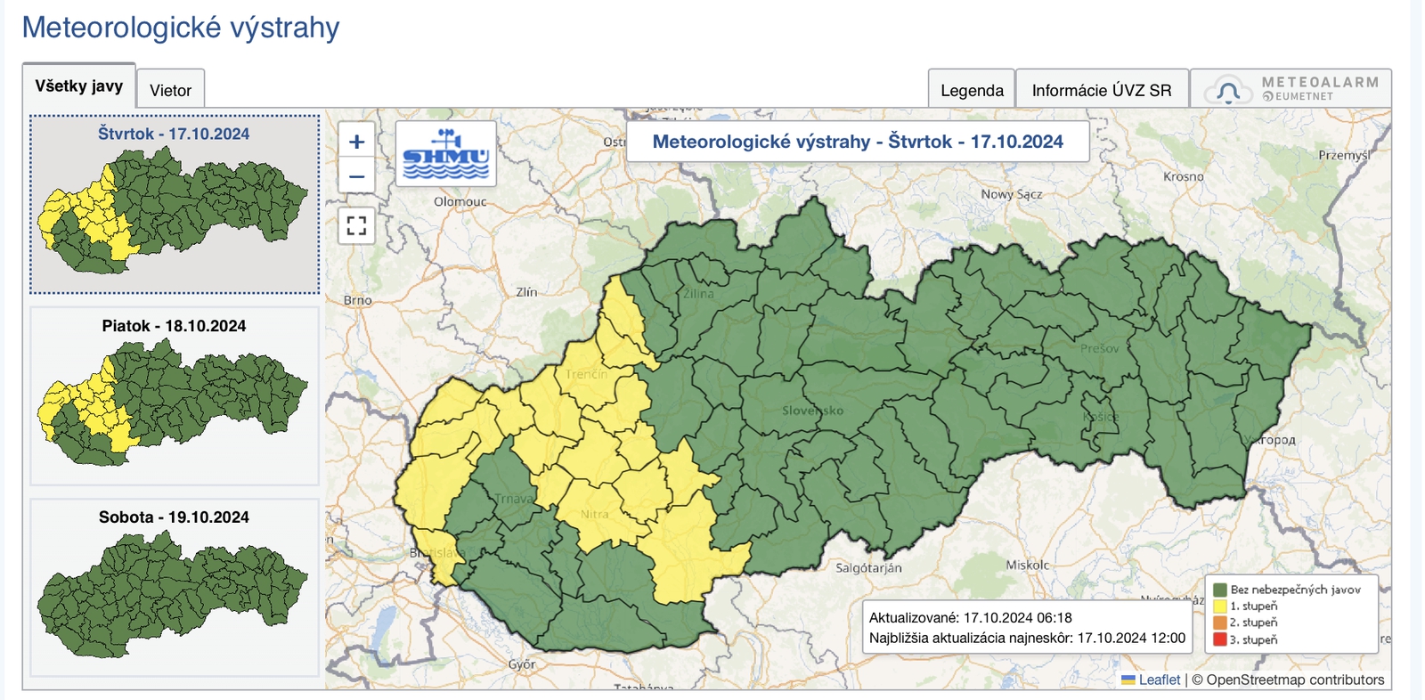 Meteorológovia varujú pred silným