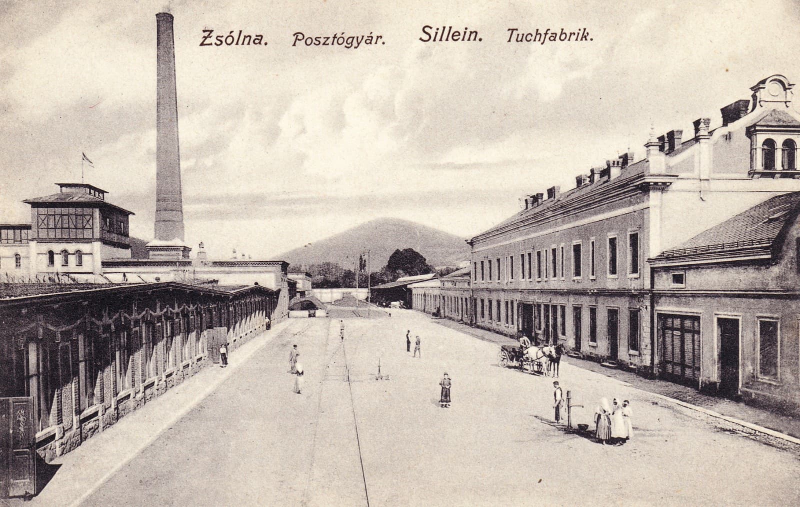 Žilina_Textilná továreň_Okolo_1906