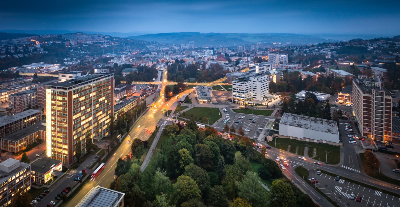 Pohľad na mesto Zlín