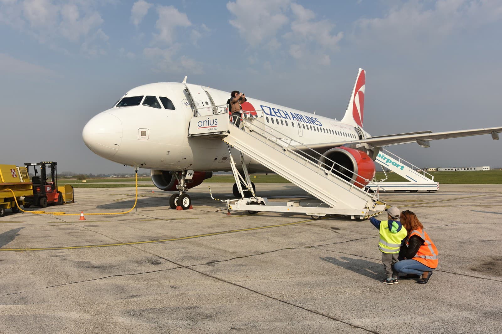 Airbus A319 leteckej spoločnosti ČSA.