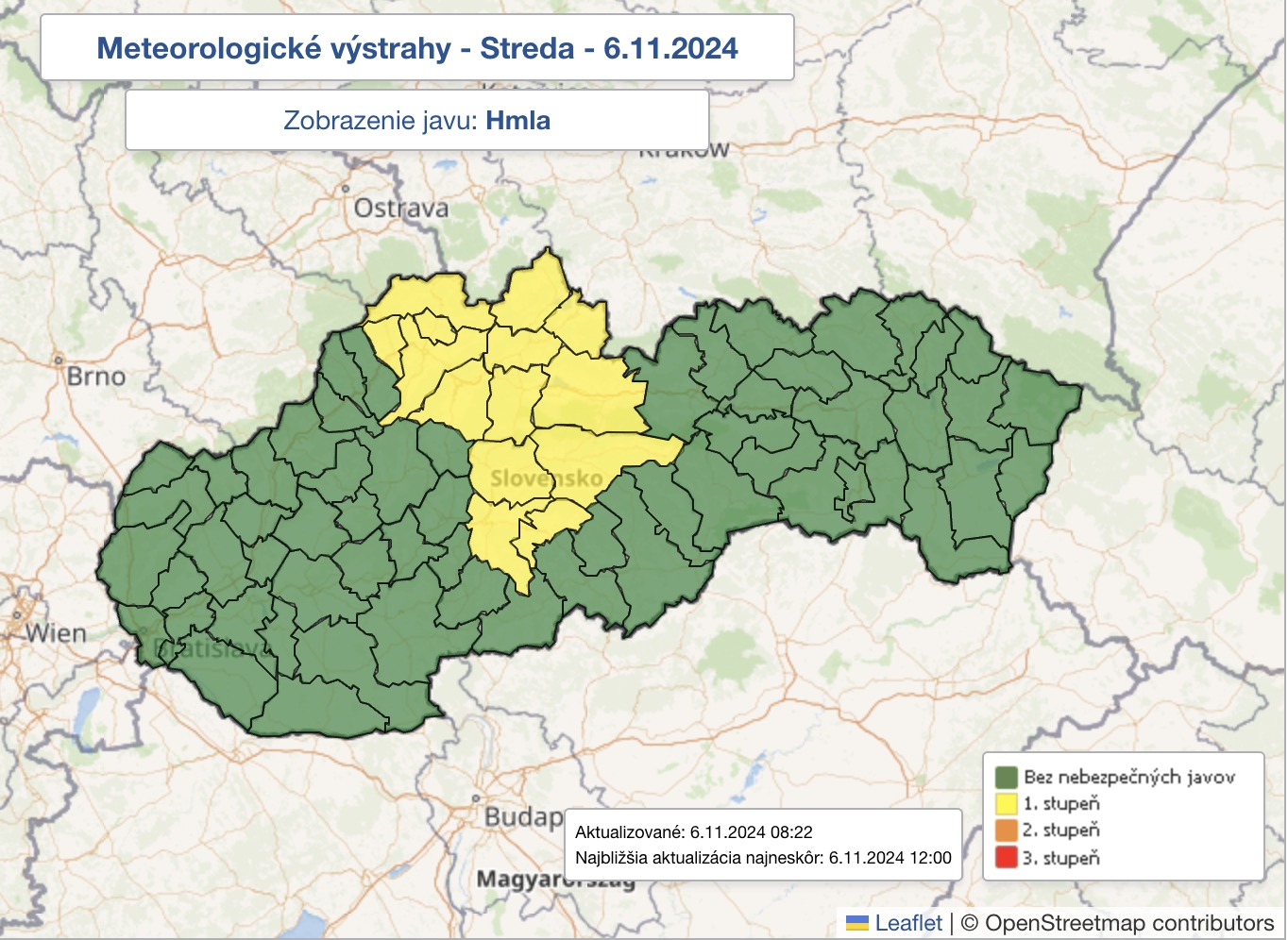 Meteorológovia upozorňujú pred hmlou