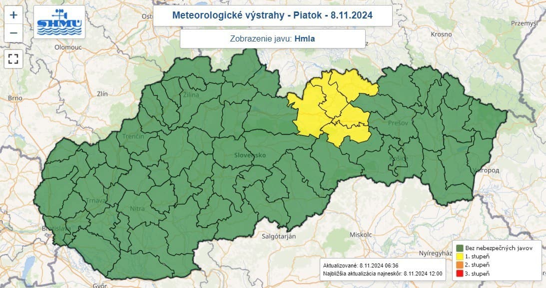 Meteorológovia upozorňujú na hmlu