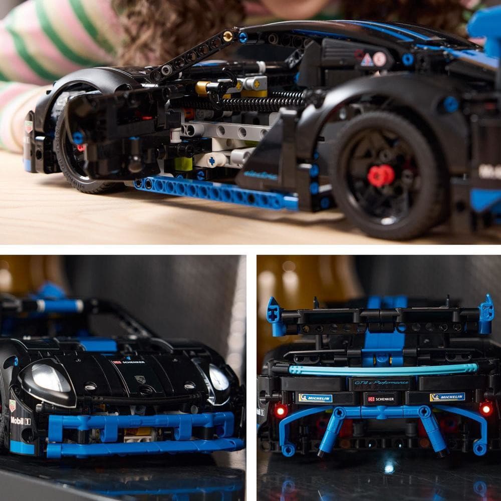 LEGO® Technic 42176 Závodné auto Porsche GT4 e-Performance – dokonalý model pre každého automobilového nadšenca.