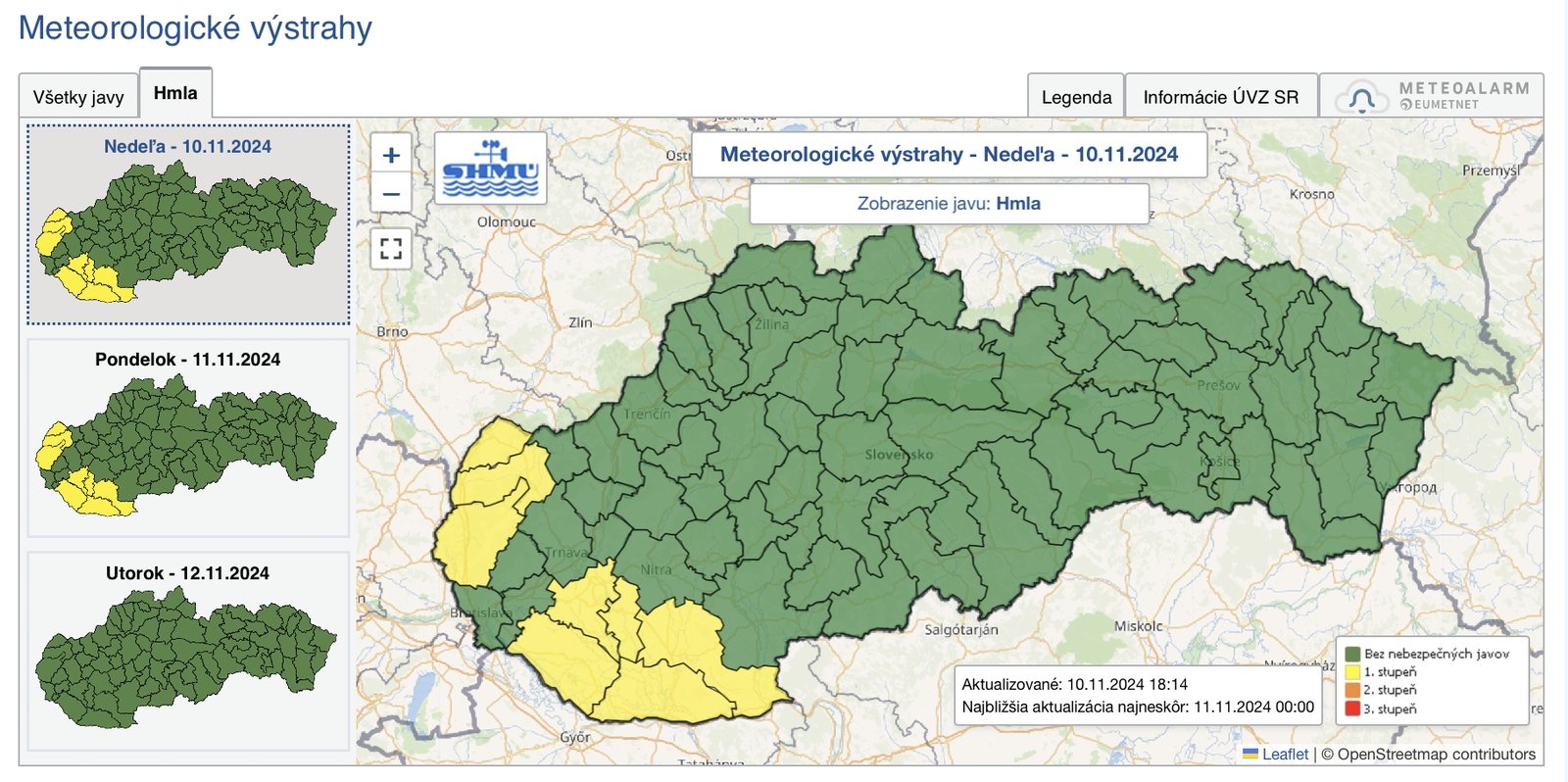 V niektorých okresoch západného