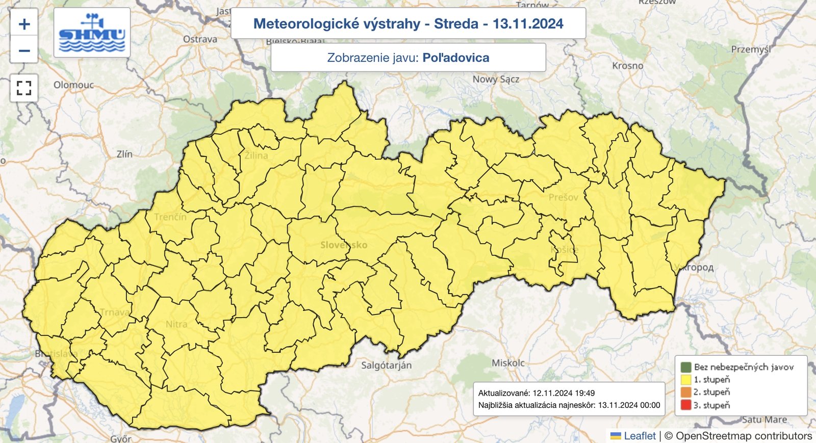 Meteorológovia varujú pred poľadovicou