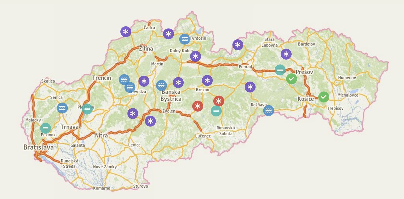 Stav povrchu vozovky - horské priechody ku dňu 23.11.2024.