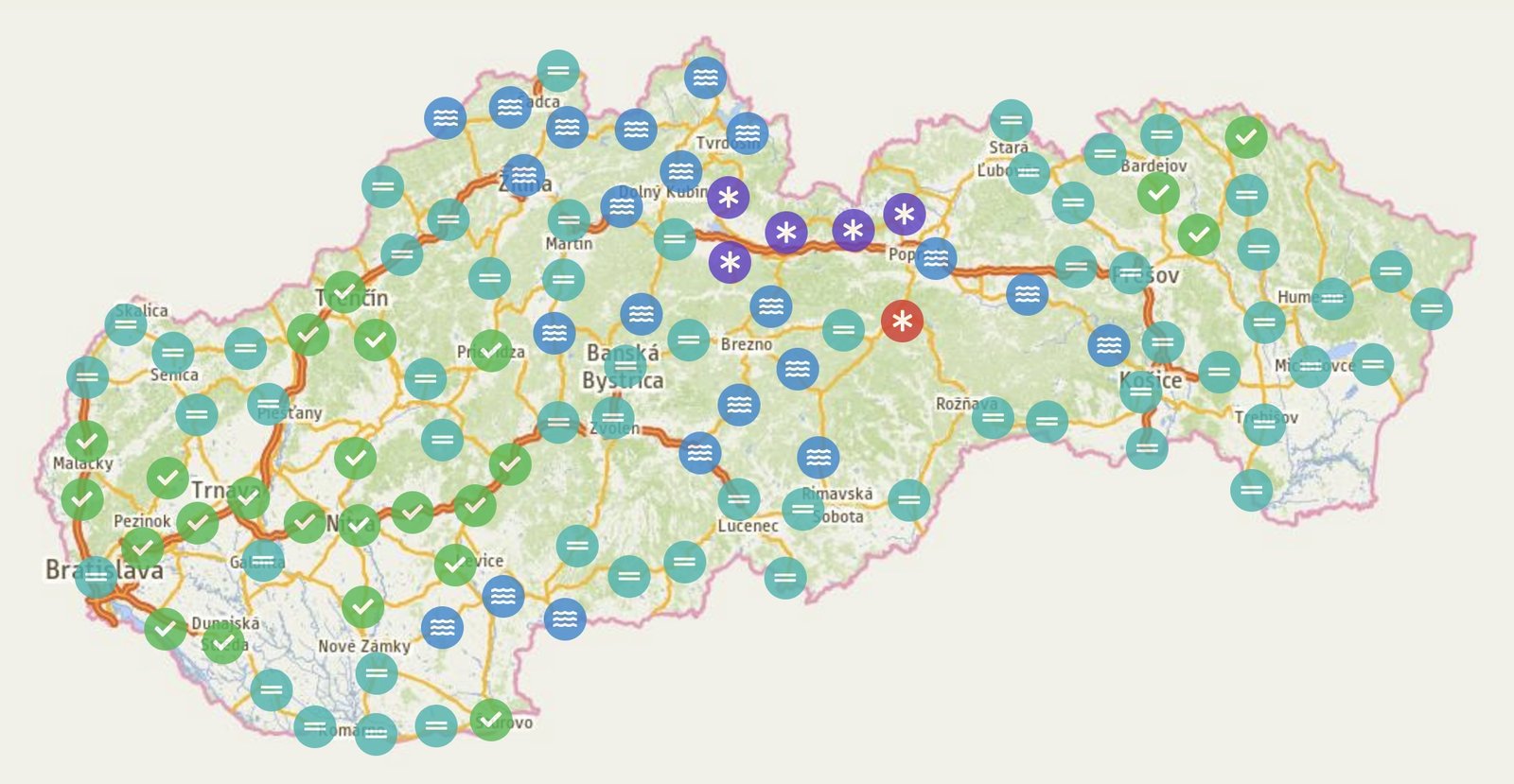 Dopravná situácia na cestách ku dňu 30.11.2024.