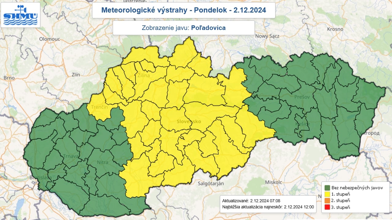 Meteorológovia vydali výstrahy: Na