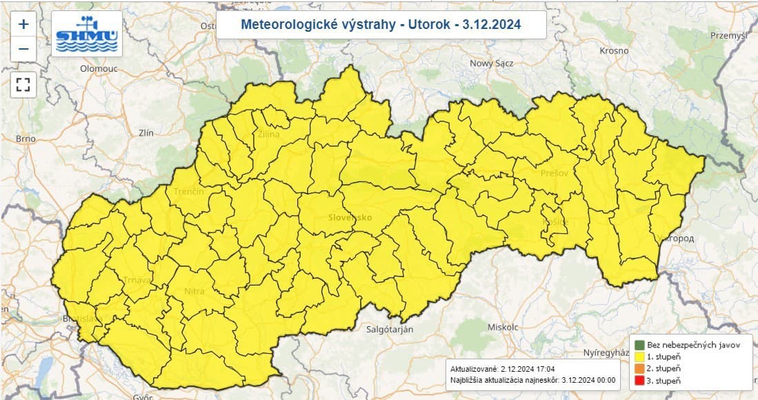 Meteorológovia varujú pred hmlou