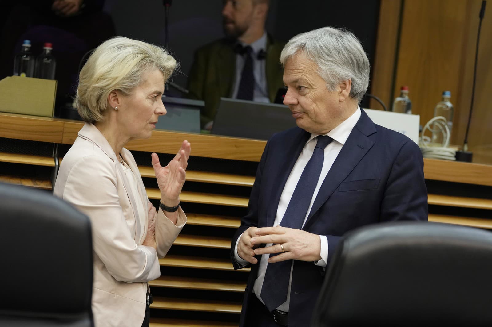 Ursula von der Leyenová a Didier Reynders