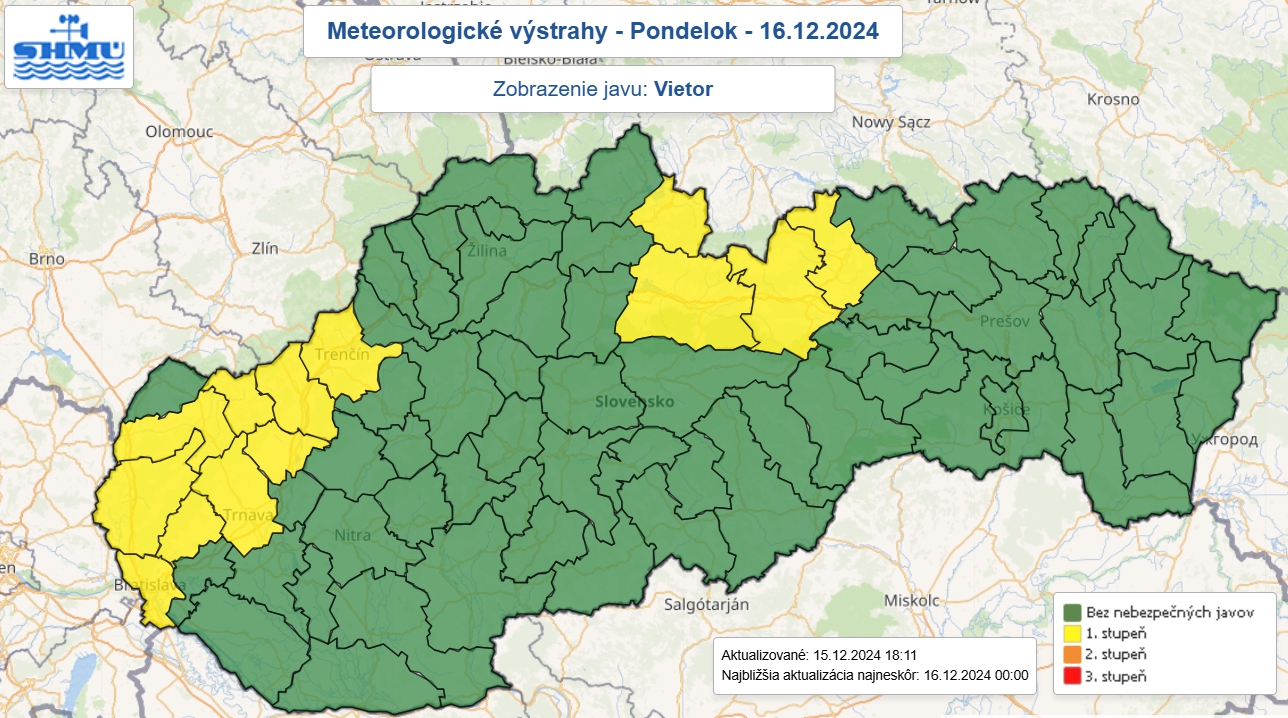 Meteorológovia varujú pred silným