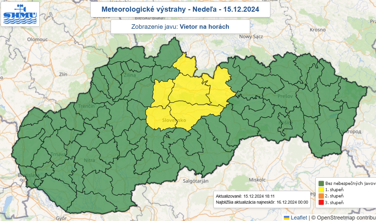 Meteorológovia varujú pred silným