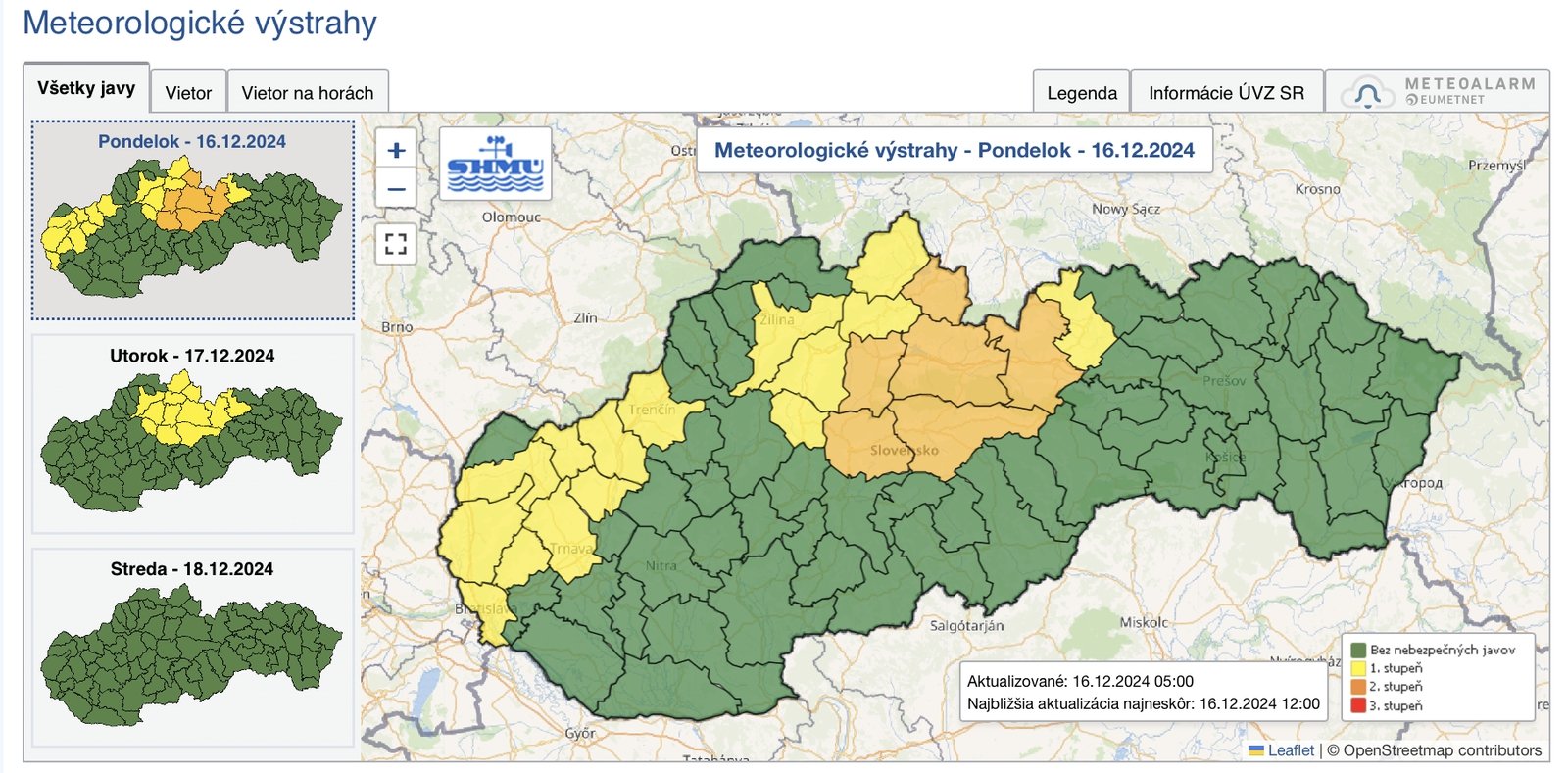 Meteorológovia varujú pred silným