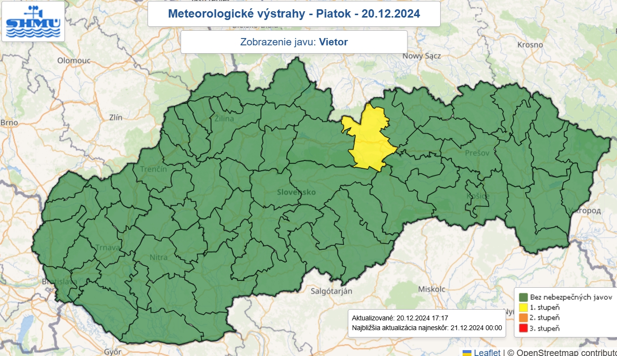 Na severe Slovenska treba