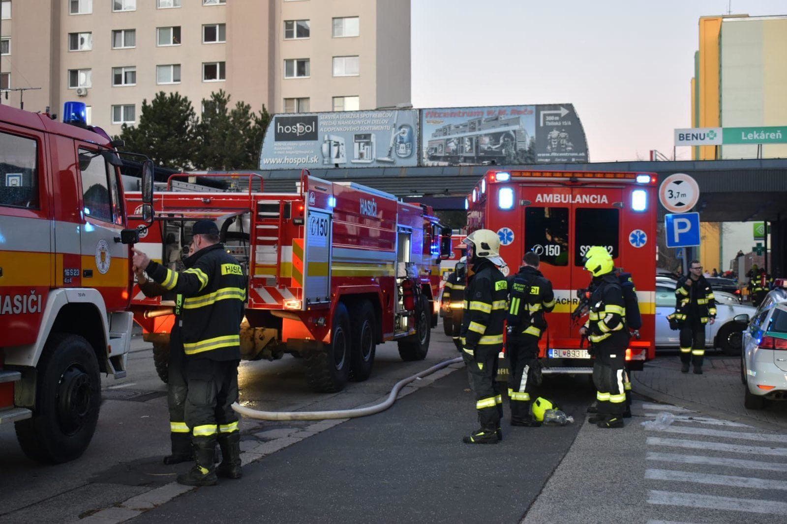 Pre požiar v bratislavskej