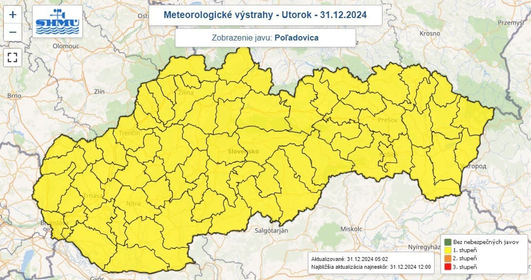 Vodiči, spozornite: Hmla a