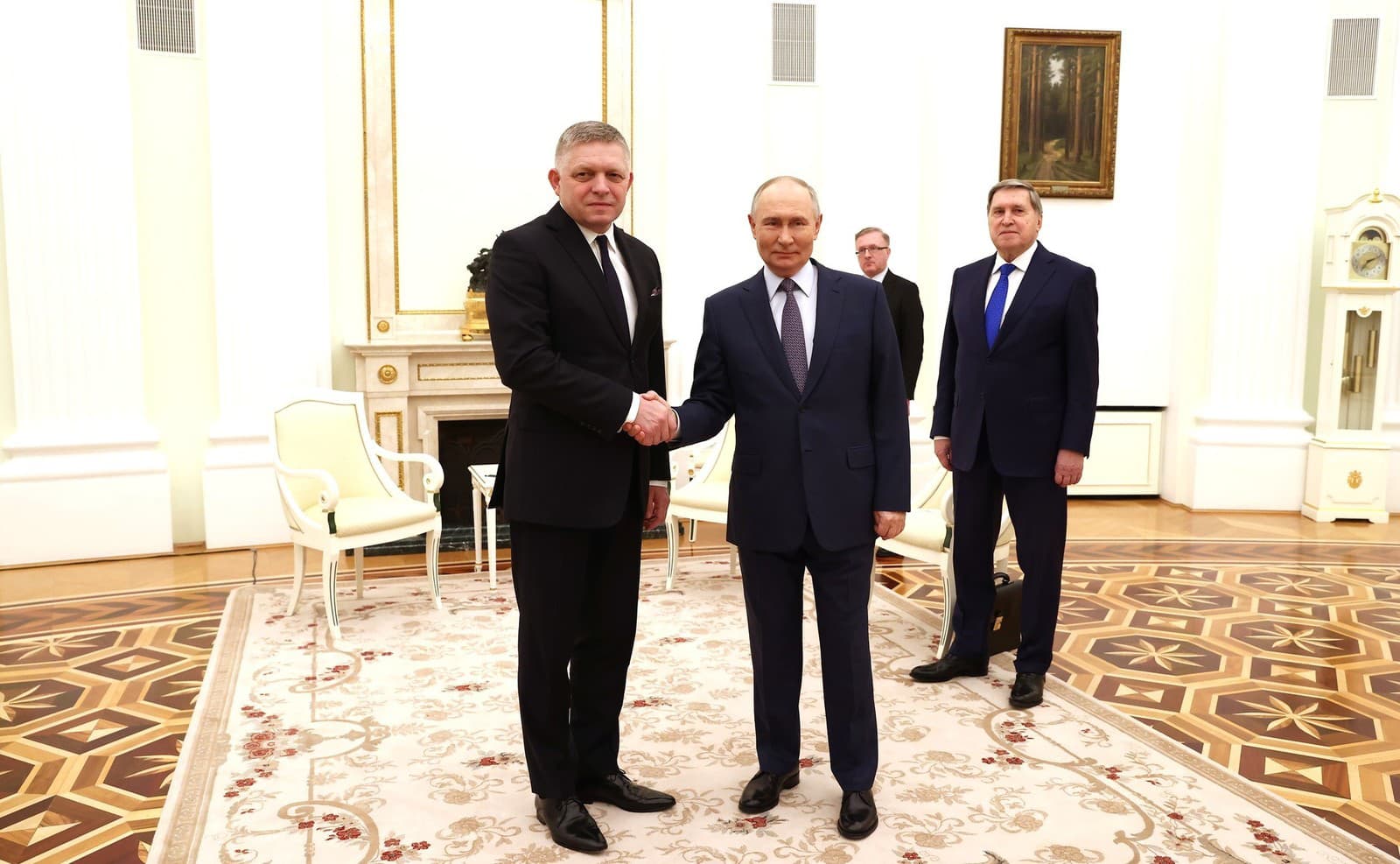 Premiér Robert Fico s ruským prezidentom Vladimirom Putinom.