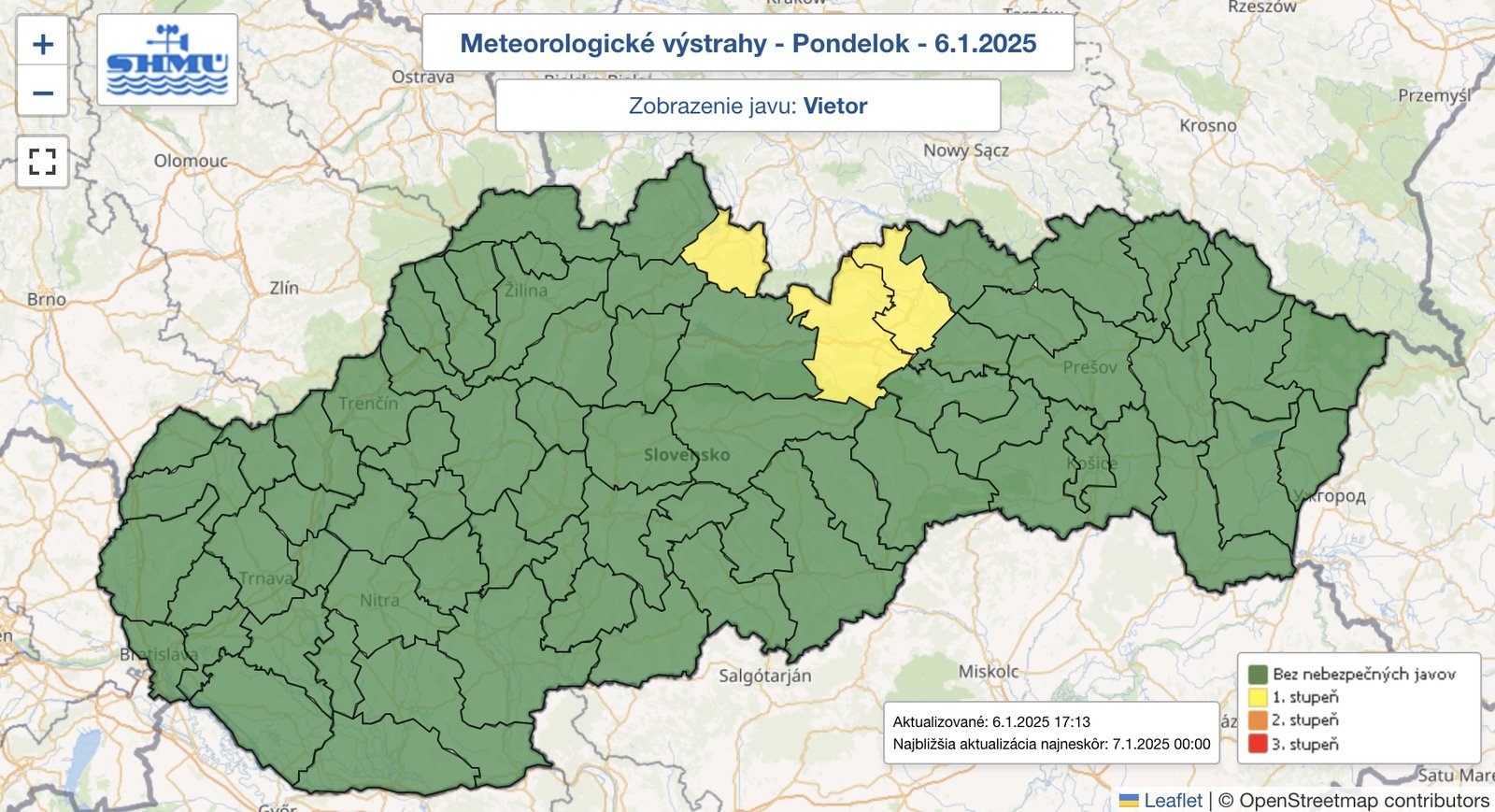 Meteorológovia varujú: S poľadovicou