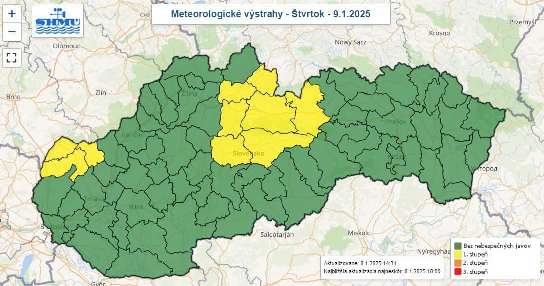 Meteorológovia upozorňujú na silnejší