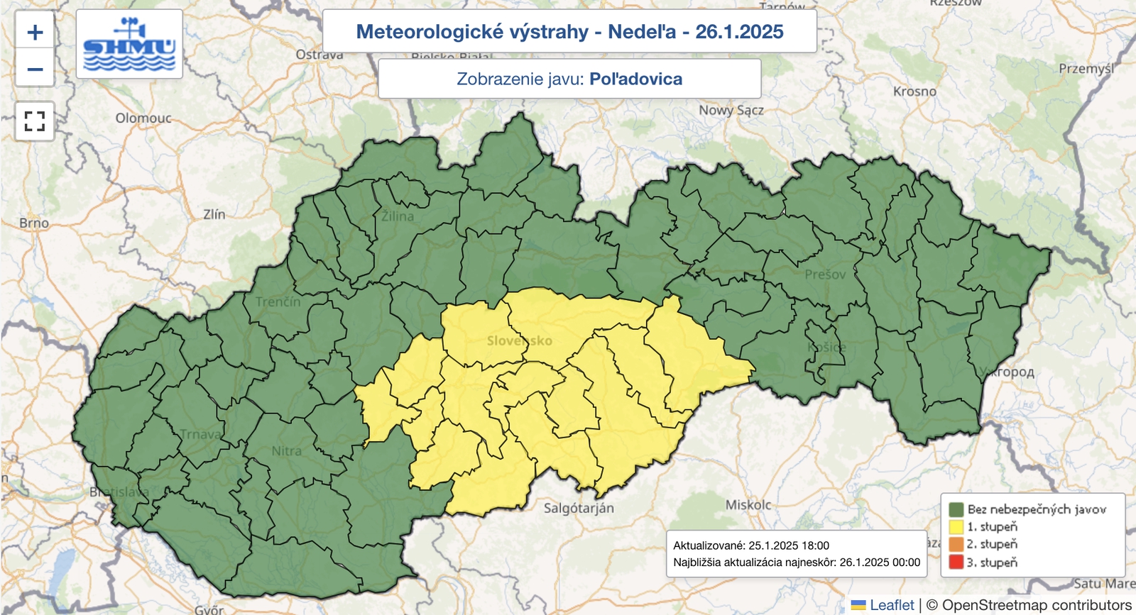 Meteorológovia upozorňujú na poľadovicu:
