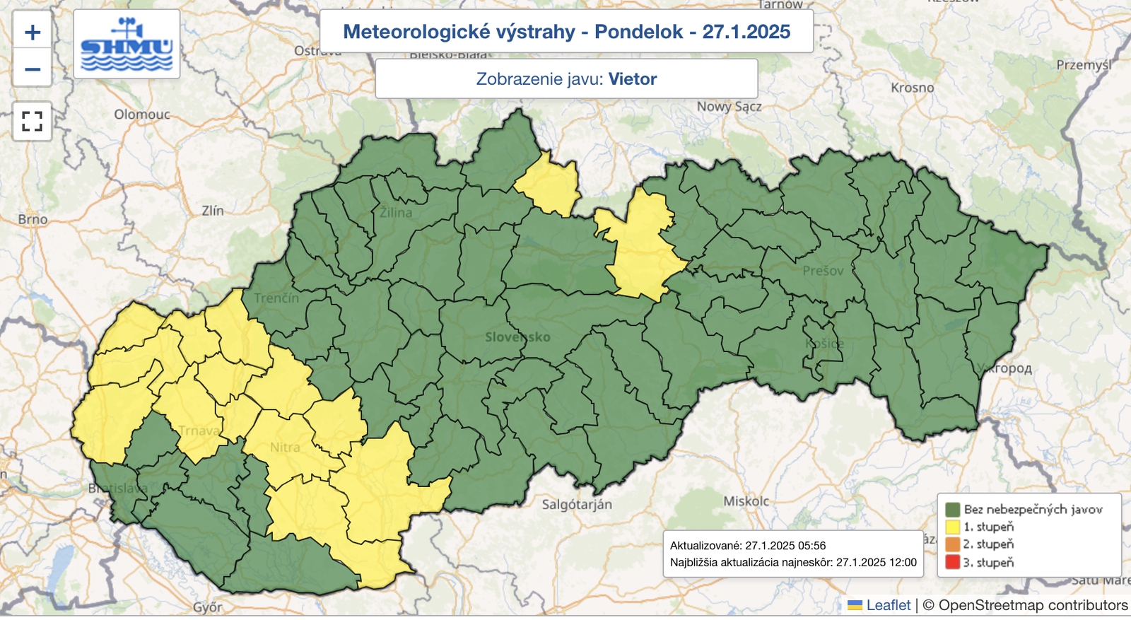 Horské priechody sú v