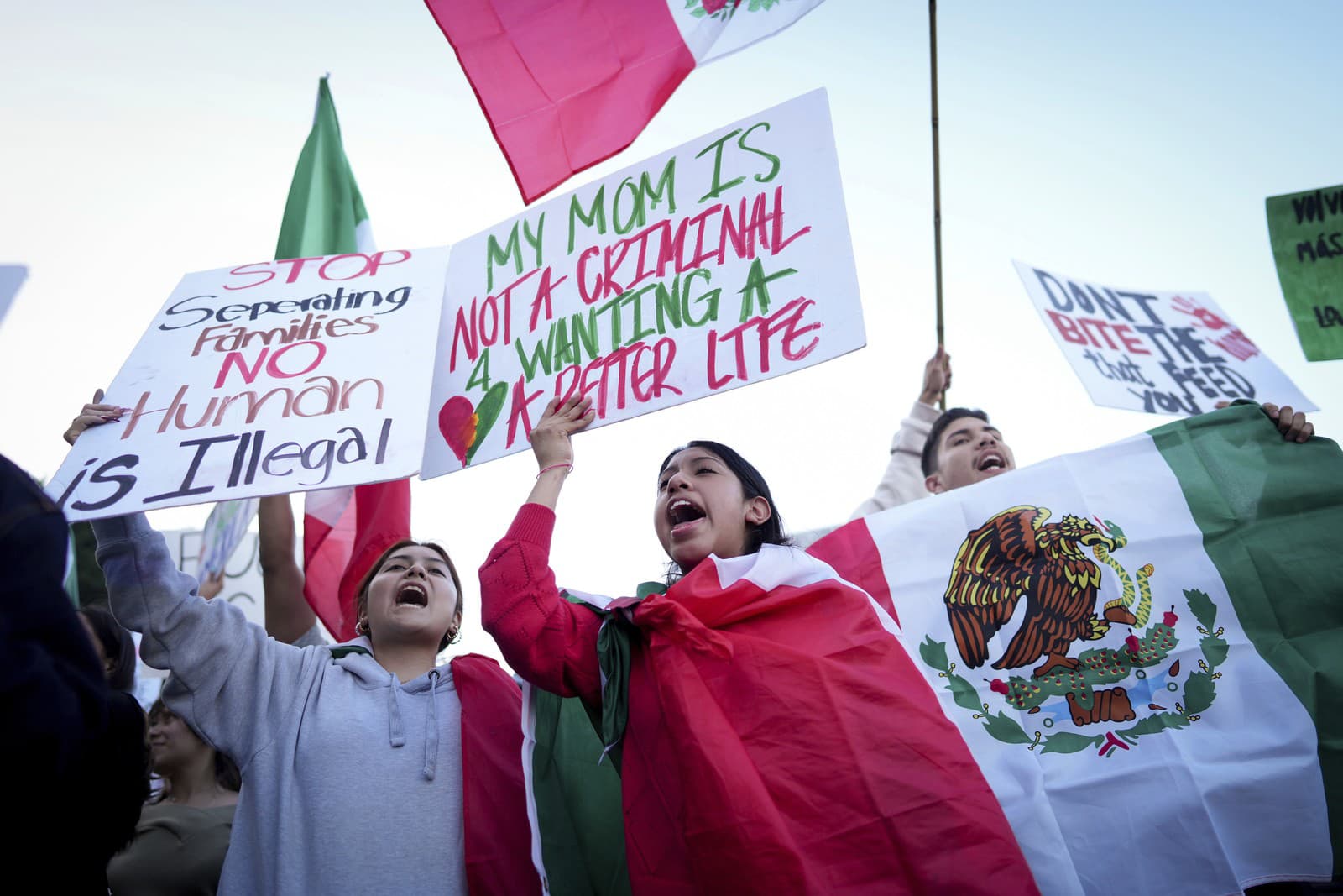 Demonštranti uzavreli diaľnicu 110 v LA počas protestu požadujúceho reformu prisťahovalectva.