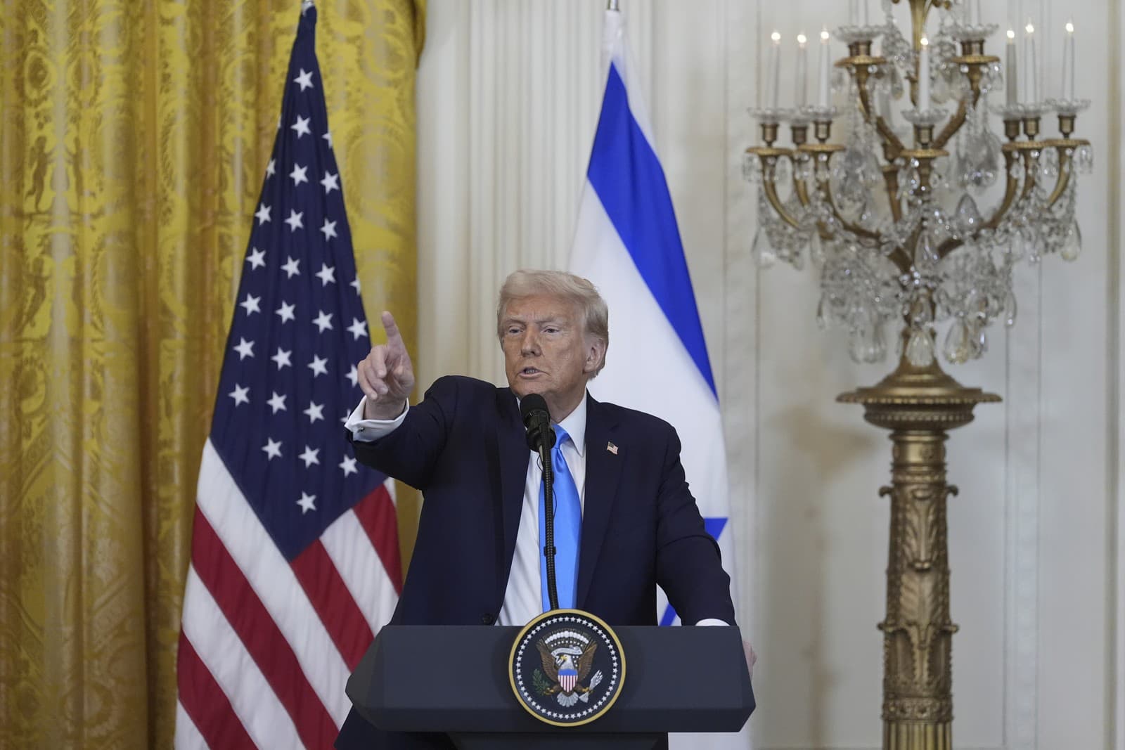 Benjamin Netanjahu a Donald Trump