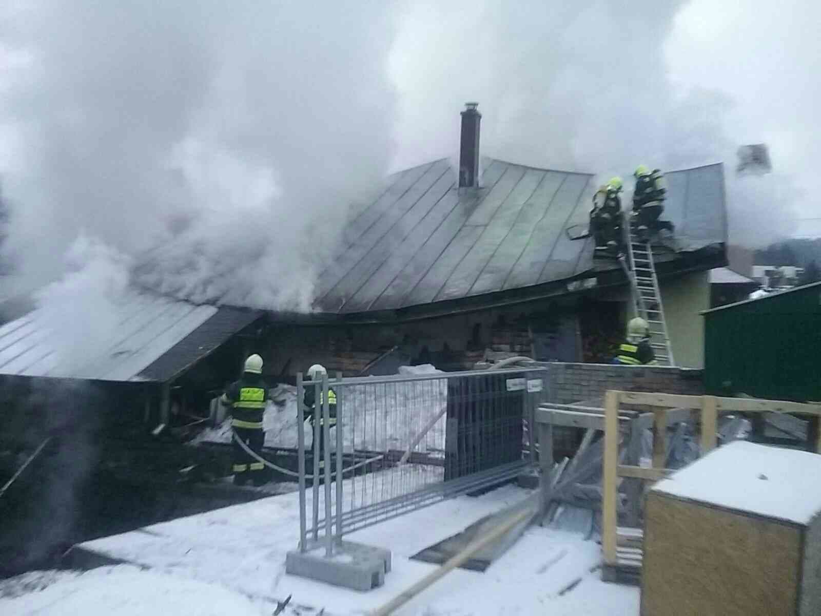 Požiar humna v Oravskej