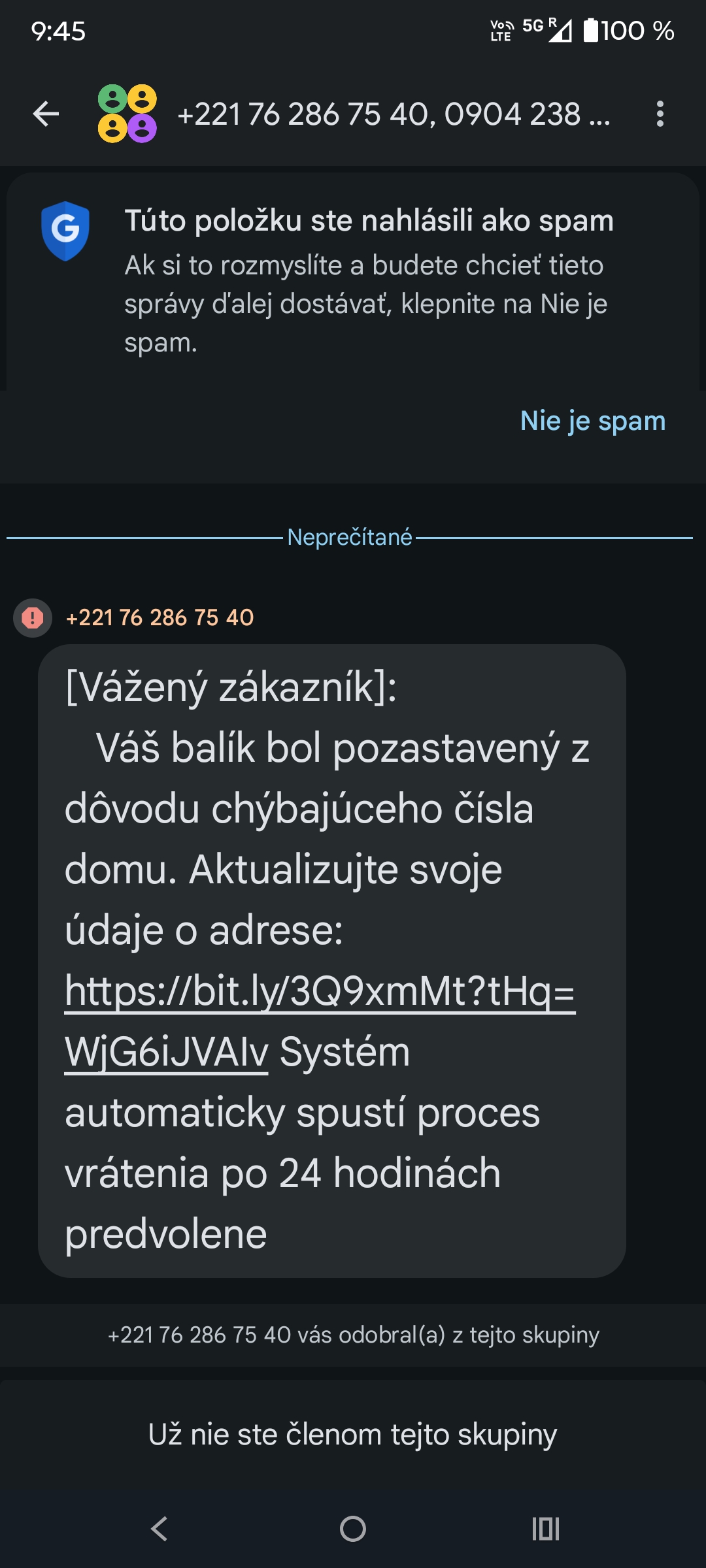 Príklad podvodu