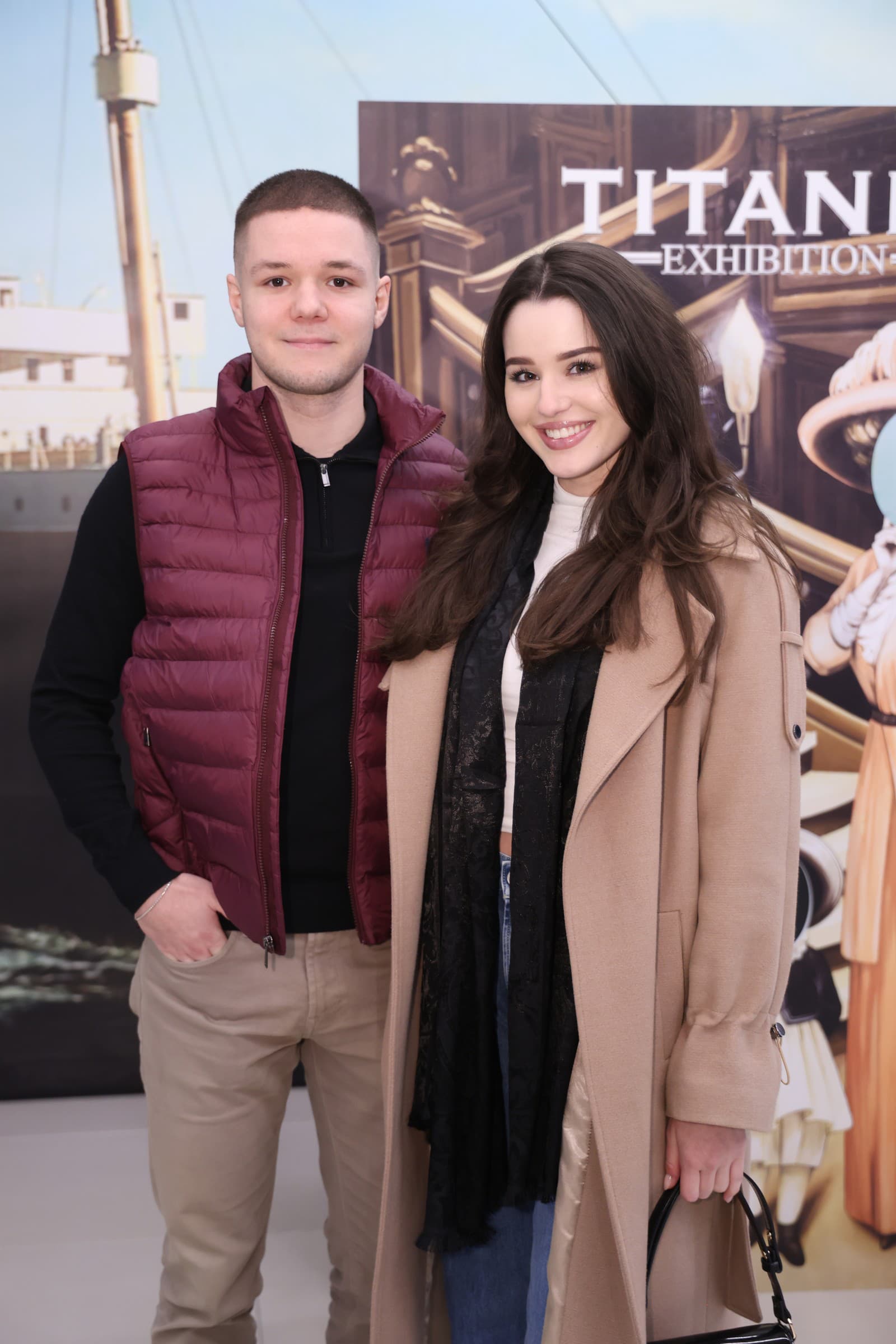 Výstava Titanic. Na snímke Vanesa Antovská s priateľom 