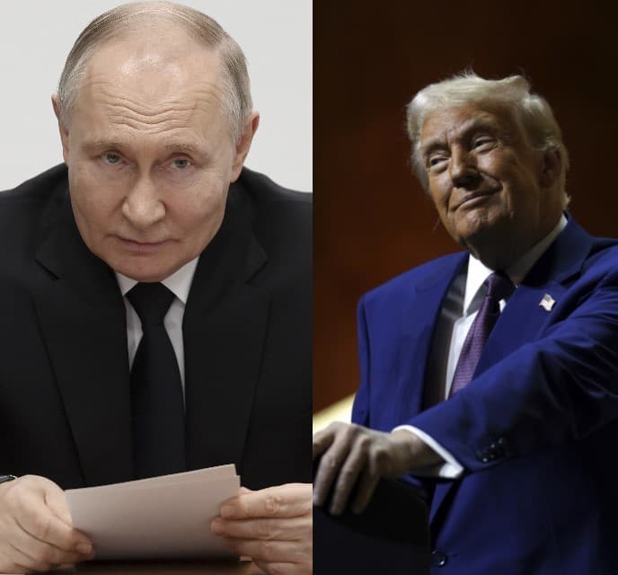Prezident Ruskej federácie Vladimir Putin a šéf Bieleho domu Donald Trump