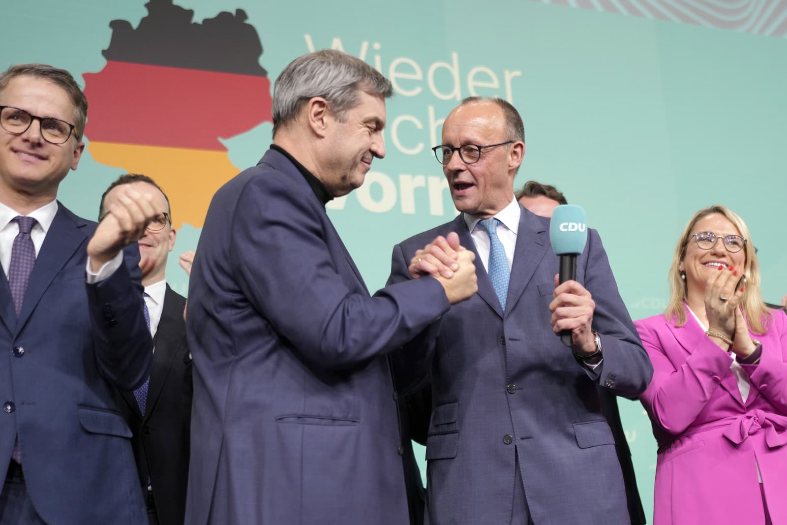 Markus Söder a Friedrich Merz 