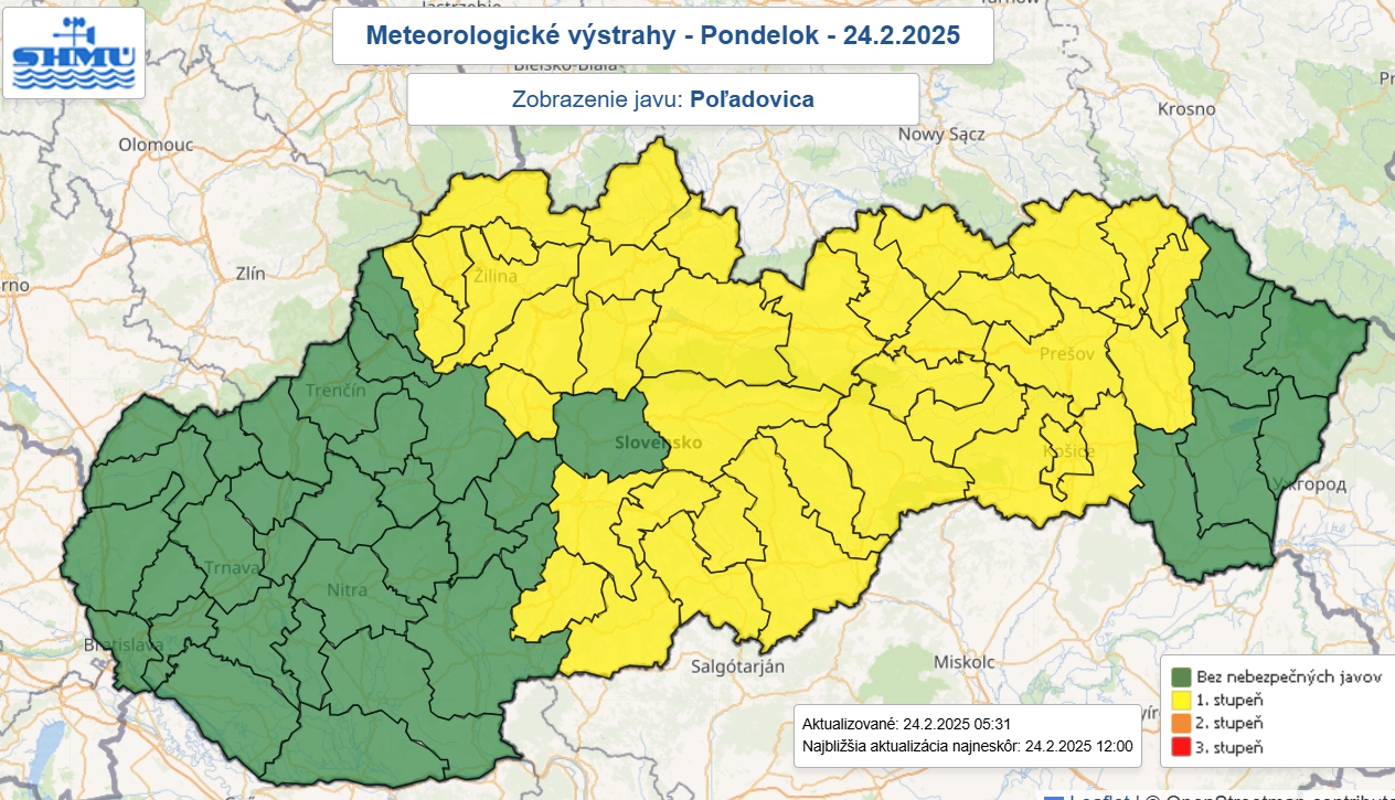 Meteorológovia vydali výstrahy: Na