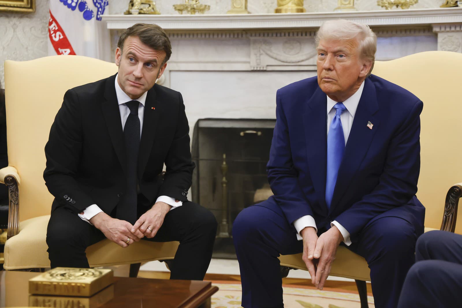 Emmanuel Macron a Donald Trump