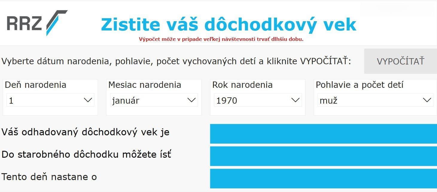 Dôchodkový vek sa zvýšil!