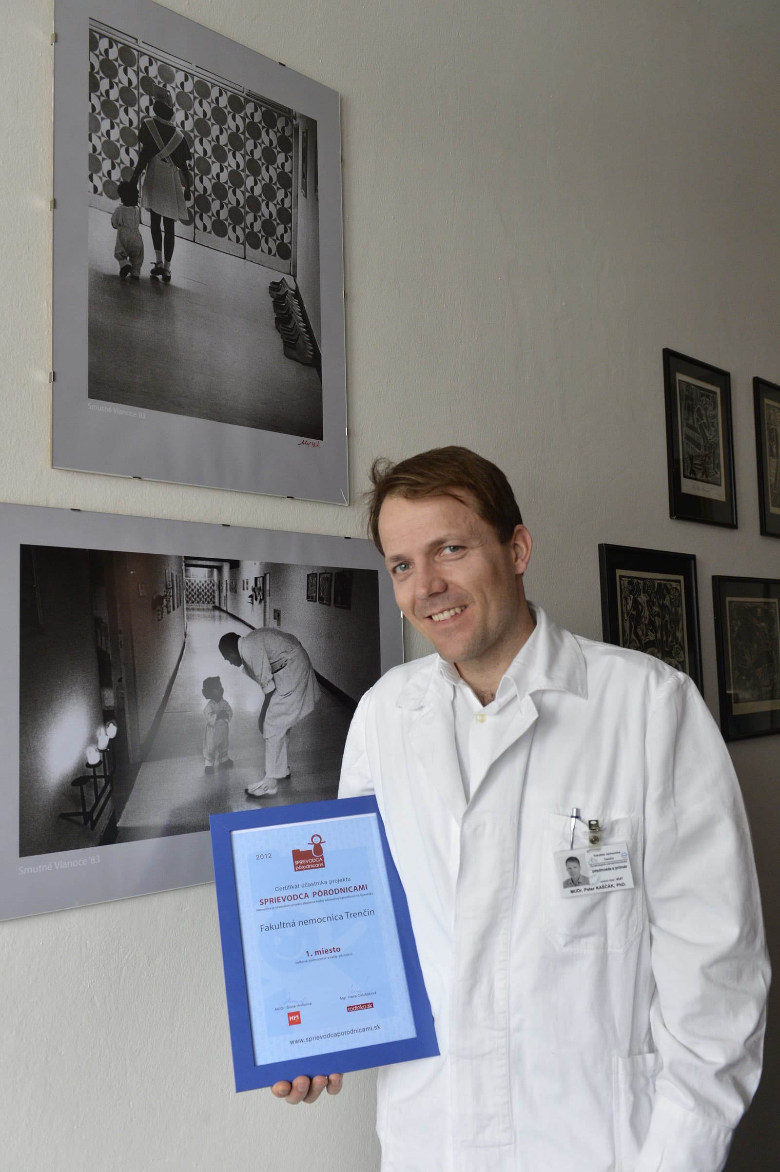 Primár gynekologicko-pôrodníckej kliniky Fakultnej nemocnice (FN) Trenčín Peter Kaščák.