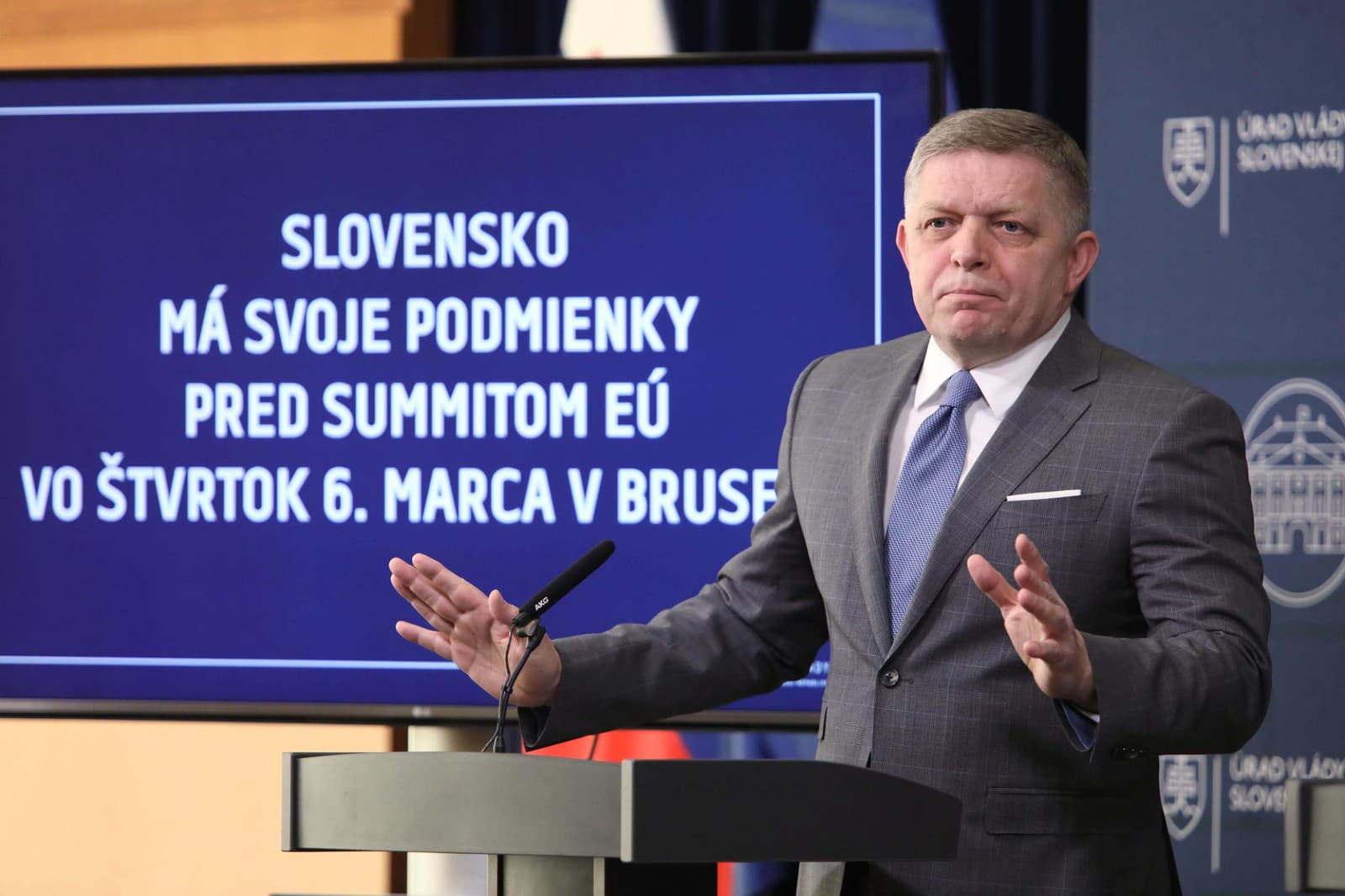 Predseda vlády SR Robert Fico.