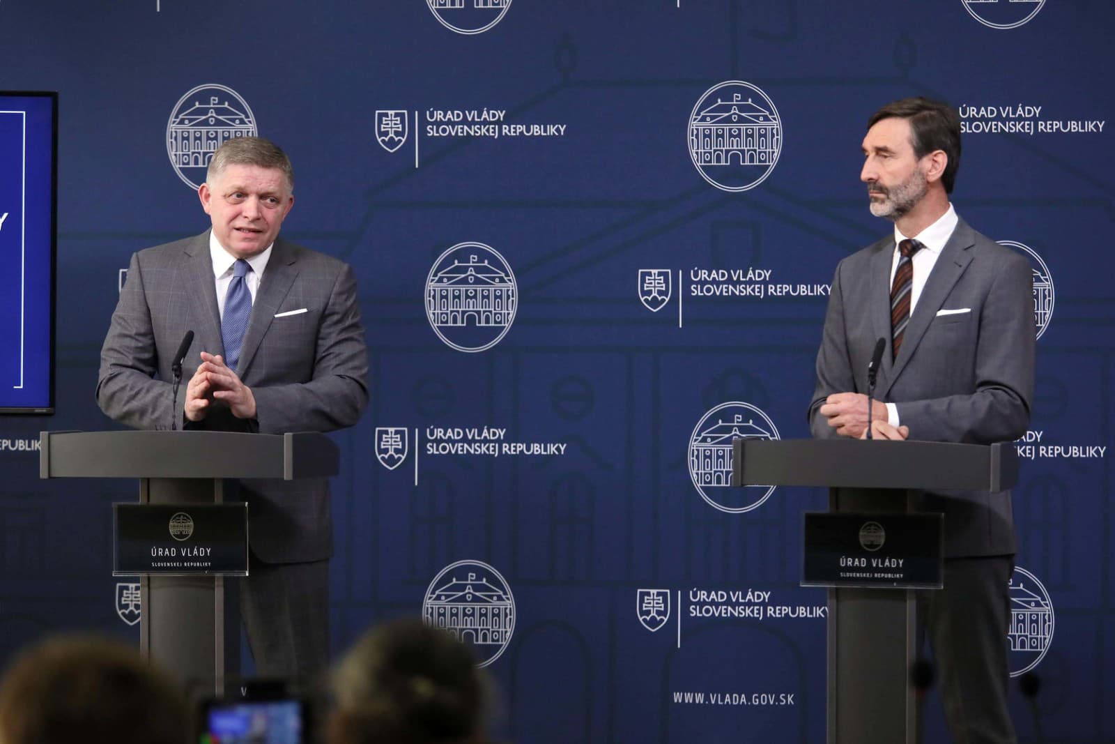 Robert Fico a Juraj Blanár.