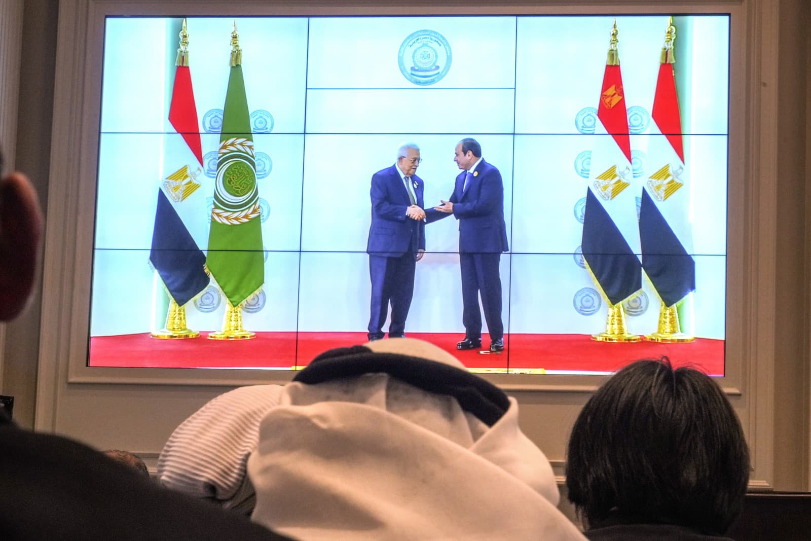 Abdal Fattáh Sísí a Mahmúd Abbás