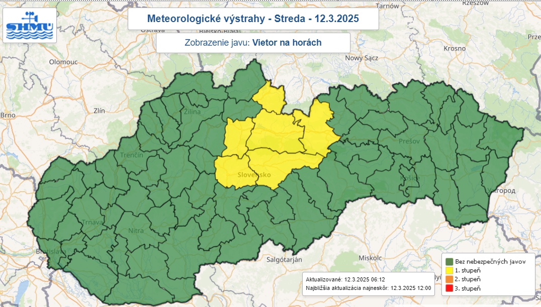Meteorológovia upozorňujú: V niektorých