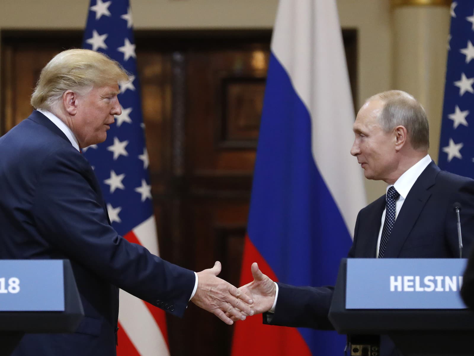 Donald Trump a Vladimir Putin