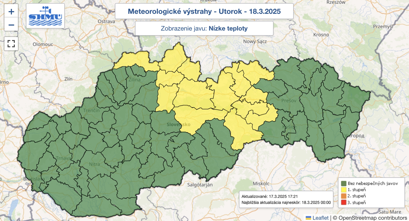 Meteorológovia varujú: V niektorých