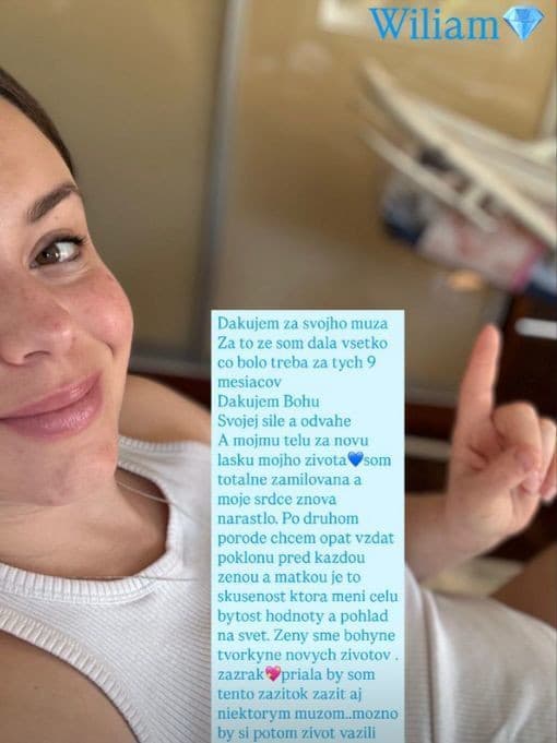 Dominika Kavaschová je druhýkrát mamou