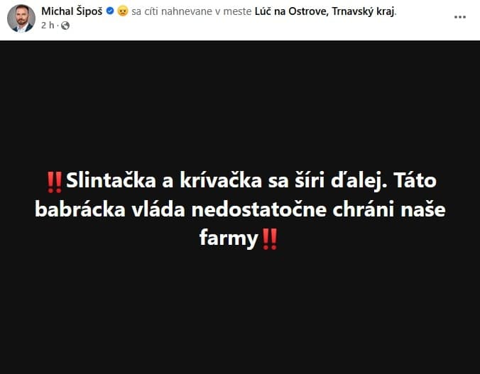 Opozícia po výskyte ohnísk